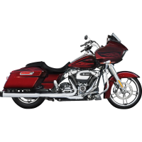 (image for) DBX 4" Slip-On Muffler - Chrome w/ Tradition black end caps