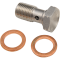 (image for) Single Banjo Bolt for BMW, Ducati, Suzuki, 10 mm x 1.0, Stainless Steel