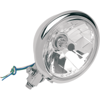 (image for) Drag Specialties 5 3/4" Diamond-Style Bottom-Mount Chrome Headlight Assembly