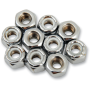 (image for) Chrome Nylon Insert Nut 1/4"-20