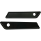 (image for) Smooth Saddlebag Hinge Covers (Black Anodized)