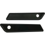 (image for) Smooth Saddlebag Hinge Covers (Black Anodized)