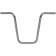 (image for) Chrome 16" Ape Hanger for Narrow Glide