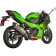 (image for) Akrapovič Single Titanium Muffler w/ Carbon End Cap for Kawasaki EX400 Ninja 400 18-25, Z400 19-25