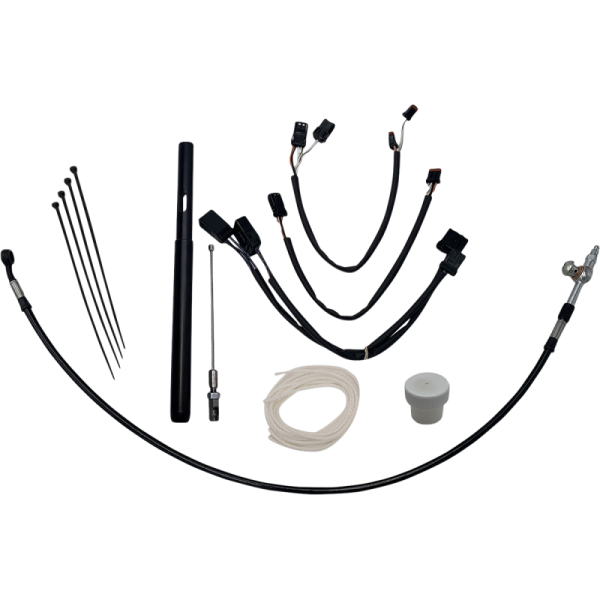 (image for) FAT BAGGERS INC EZ Install Kit Black Braided 16"