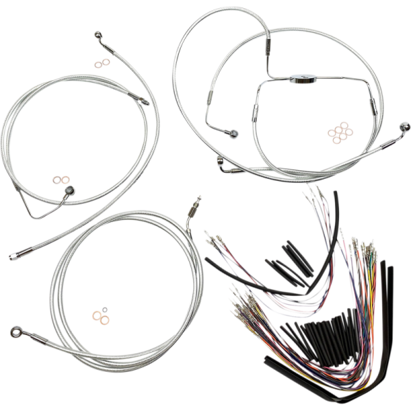 (image for) MAGNUM Sterling Chromite Handlebar Installation Kit (12"-14" Apes)