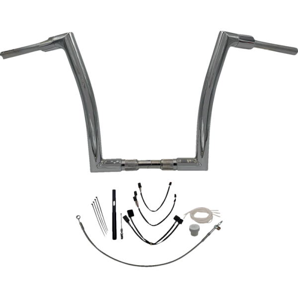 (image for) FAT BAGGERS INC Fat Baggers Flat Top EZ Install Handlebar 14" Chrome