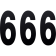 (image for) Standard Numbers - 8" Black - No. 6