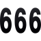 (image for) Standard Numbers - 8" Black - No. 6