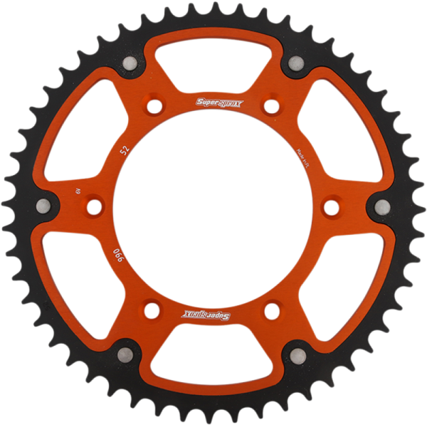 (image for) Supersprox Rear Sprocket - 52T Stealth/Orange