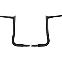 (image for) EZ Install 1 1/4" Pointed Top Handlebar Gloss Black 14" Rise