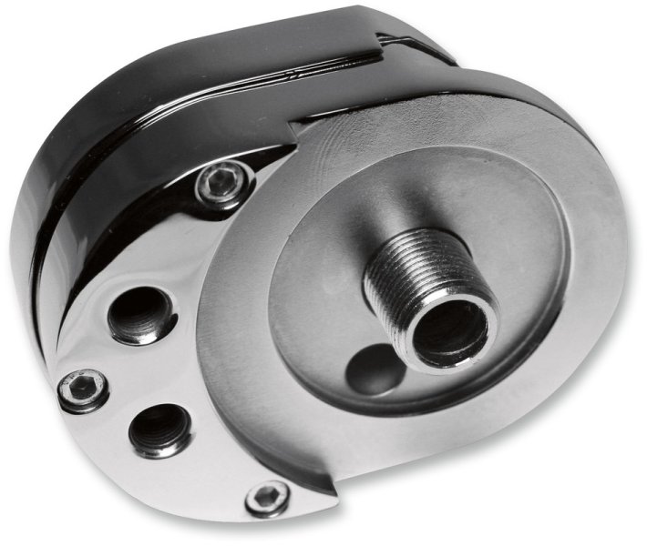 (image for) Offset Oil Filter Mount, Chrome