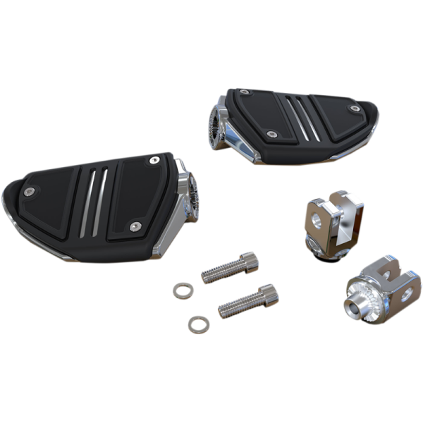 (image for) CIRO LLC Twin Rail Footrests, Chrome, Driver Mounts