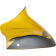 (image for) Klock Werks Kolor Sport Flare Windshield, 8" Yellow