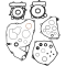 (image for) Moose Offroad Complete Gasket Kit w/ Oil Seals for Kawasaki KX250 20