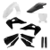 (image for) Acerbis Full Plastic Kit - White/black