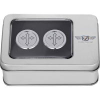 (image for) Docking Cover Mirror Polished w/ Cross