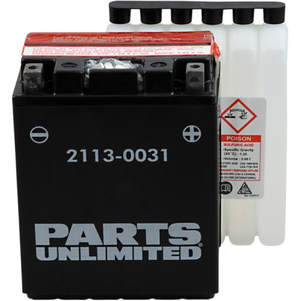 (image for) PARTS UNLIMITED BATTERIES Parts Canada AGM Maintenance-Free Battery 2113-0031 for YAMAHA FJ1200 86-90