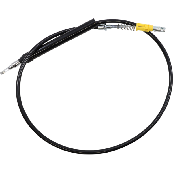 (image for) LA Choppers Black Vinyl/Stainless Braided Clutch Cable for 18-24 Softail w/ ABS (18-20in.)