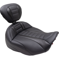 (image for) Mustang Deluxe Touring Solo Seat With Backrest, w/ black stitching