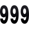 (image for) Standard Numbers - 8" Black - No. 9