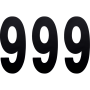 (image for) Standard Numbers - 8" Black - No. 9