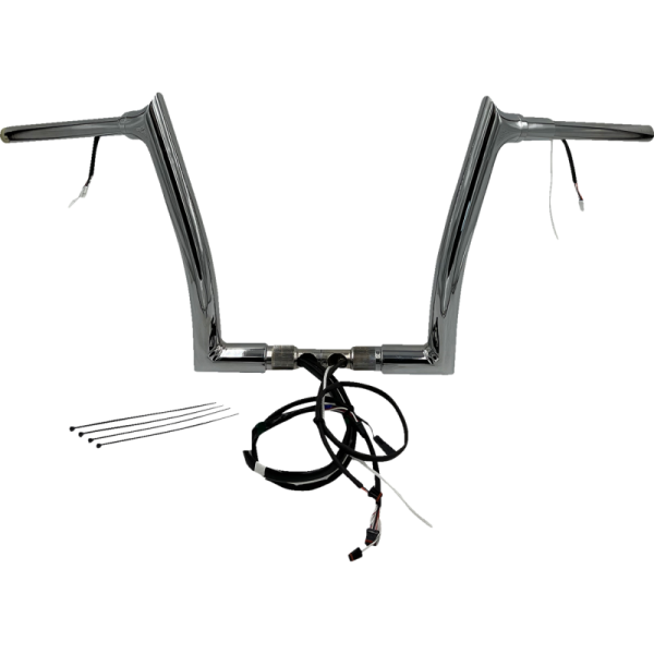 (image for) FAT BAGGERS INC EZ Install Handlebar Kit Chrome 12" Rise