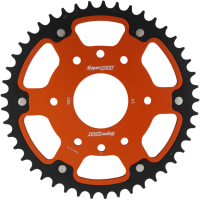 (image for) Supersprox Rear Sprocket - 45T Stealth/Orange