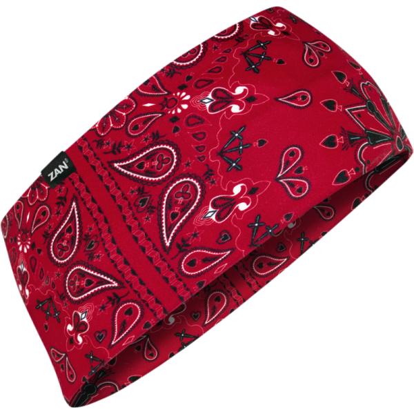 (image for) Zan Headgear SportFlex Headband - Red paisley