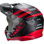(image for) HJC C50 Mirage Helmet - Semi-Flat Black/Red - Size 2X