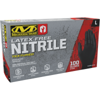 (image for) Mechanix Wear Nitrile Gloves, Black, Size M (9)