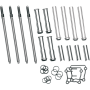 (image for) S&S Adjustable Pushrod Kit with Chrome Covers