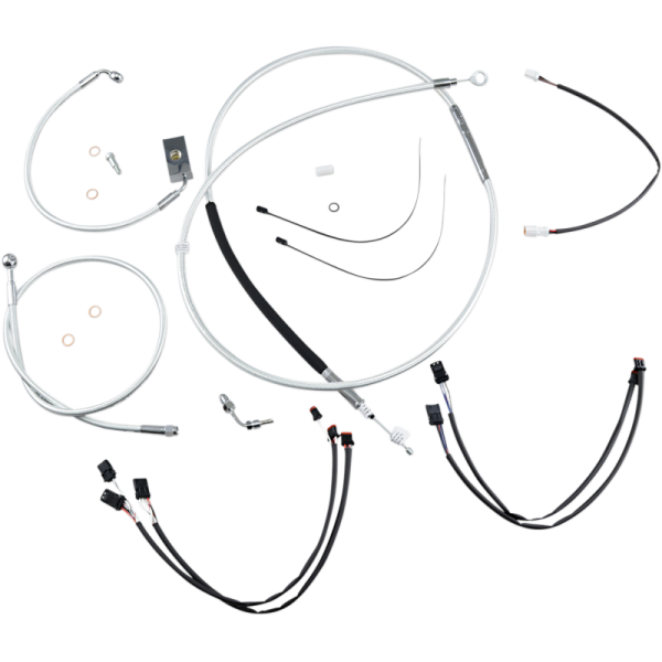 (image for) MAGNUM Sterling Chromite Designer DOT Handlebar Installation Kit, 12"-14" Apes