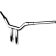 (image for) Chrome 10" End Rise 1 1/2" One-Piece Kagefighter T-Bar