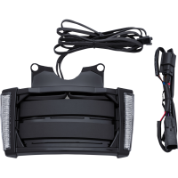 (image for) LED License Plate Frame - Black w/ Light Smoke Lenses