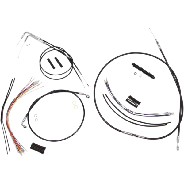 (image for) Magnum XR Handlebar Kit, Black w/ Chrome Fittings 15"-17"