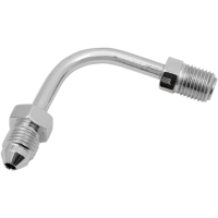 (image for) Chrome Fitting AN-3 male x 3/8"-24 inverted flare 90° short