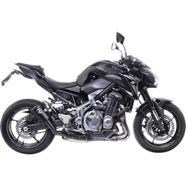 (image for) LeoVince LV-10 Full Black Stainless Steel Slip-On Exhaust