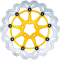 (image for) 12.5" Full-floating Rotor, Gold Carrier