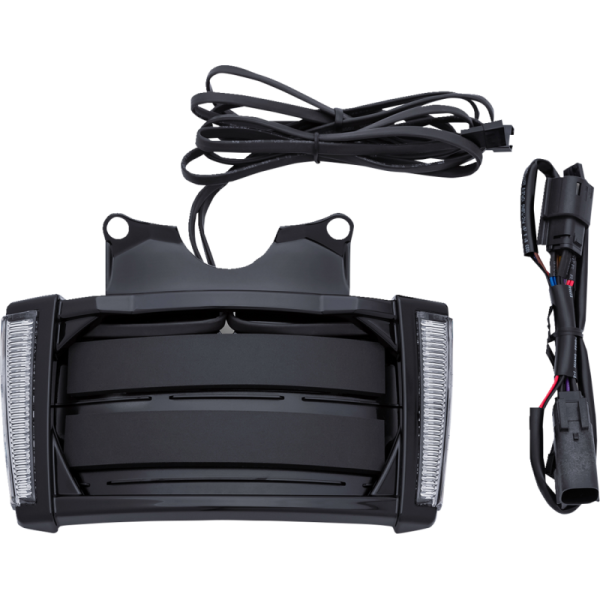 (image for) CIRO LLC LED License Plate Frame - Black w/ Light Smoke Lenses