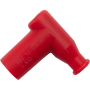(image for) Moose Offroad T Type Resistor Cover, 14mm thread, terminal nut, silicone rubber body, red