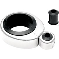 (image for) Chrome Single Cable Clamp 1 1/4"-1 1/2"