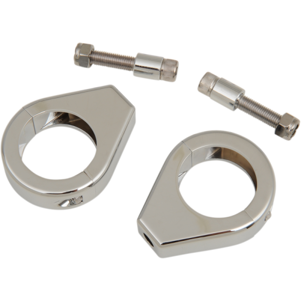 (image for) Drag Specialties Turn Signal Fork Clamp Smooth 39mm Chrome