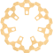 (image for) Lyndall Front Rotor, 11.8" Gold