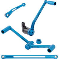 (image for) Speedliner Foot Control Kit, heel/toe, blue anodized
