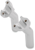 (image for) Forged Aluminum Pullback Risers Chrome 4.5"