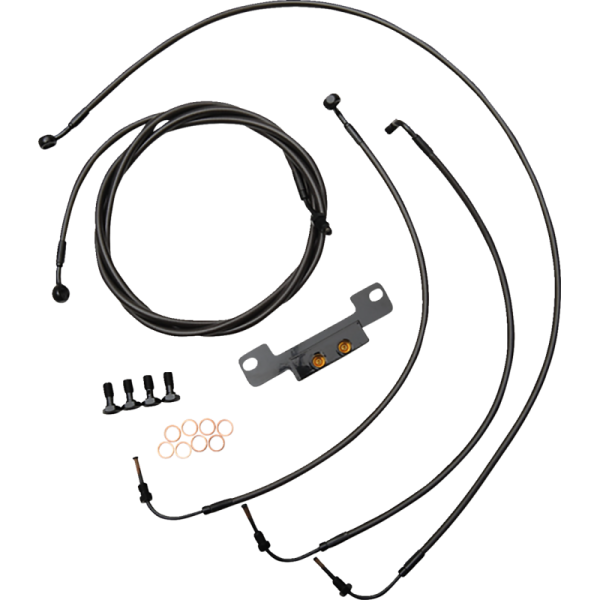 (image for) LA Choppers Midnight Braided Standard Kit for 21-23 FLHTK/FLHX (8-10in.)