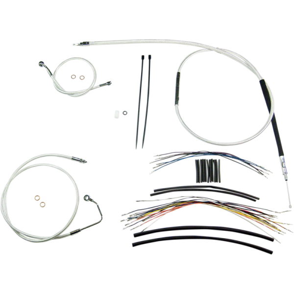 (image for) MAGNUM Sterling Chromite Designer DOT Handlebar Installation Kit, 12"-14" Apes