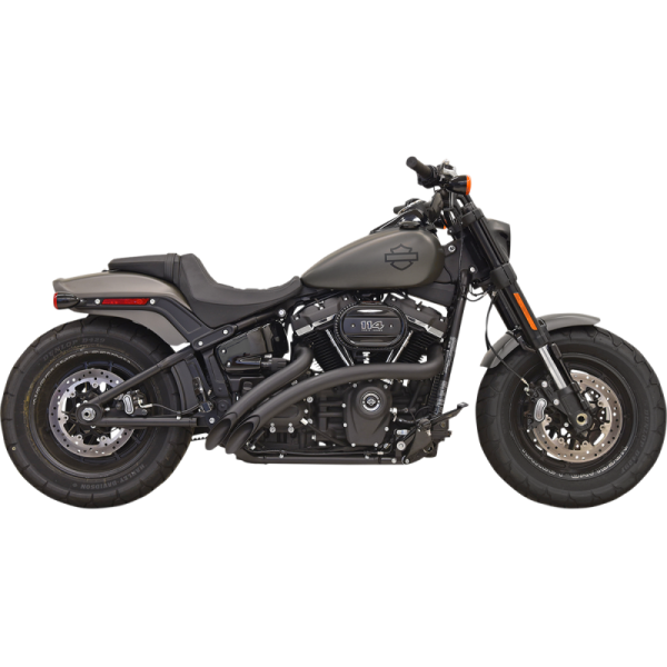 (image for) BASSANI XHAUST Radial Sweepers Black w/ Black Heat Shields