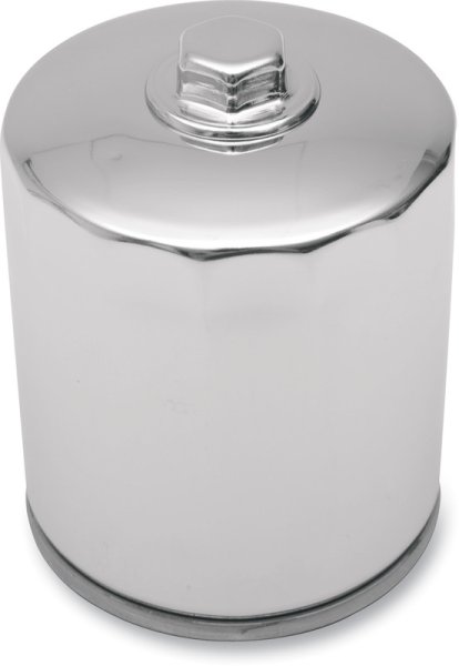 (image for) Drag Specialties Magnetic Ring Oil Filter, Chrome with Nut